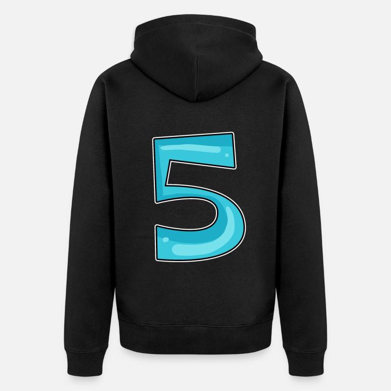 Numéro 5 Numéro - Veste à capuche bio Premium Unisexe - noir