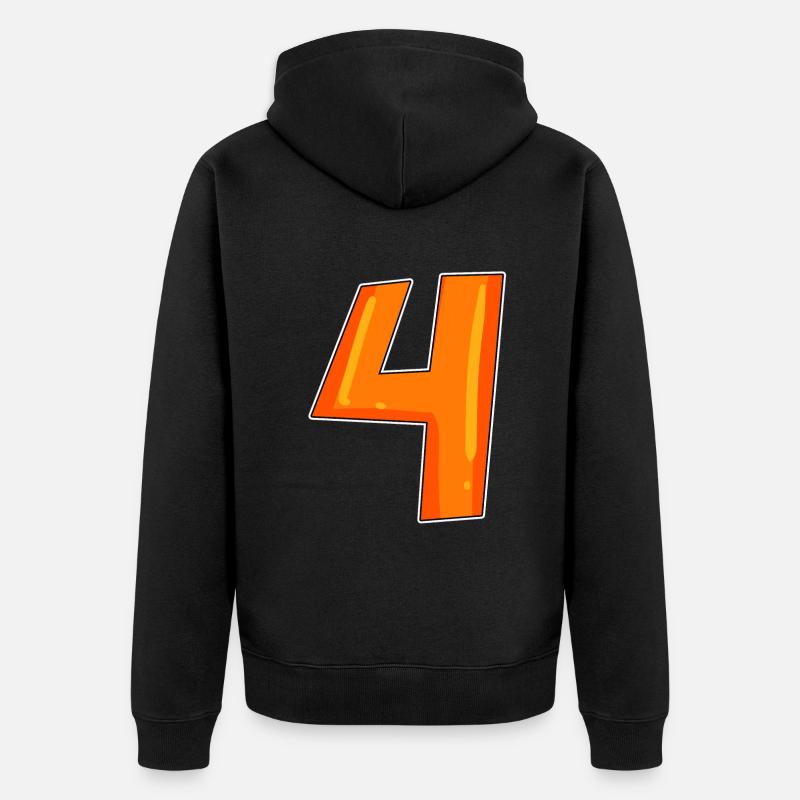 4 - Veste à capuche bio Premium Unisexe - noir
