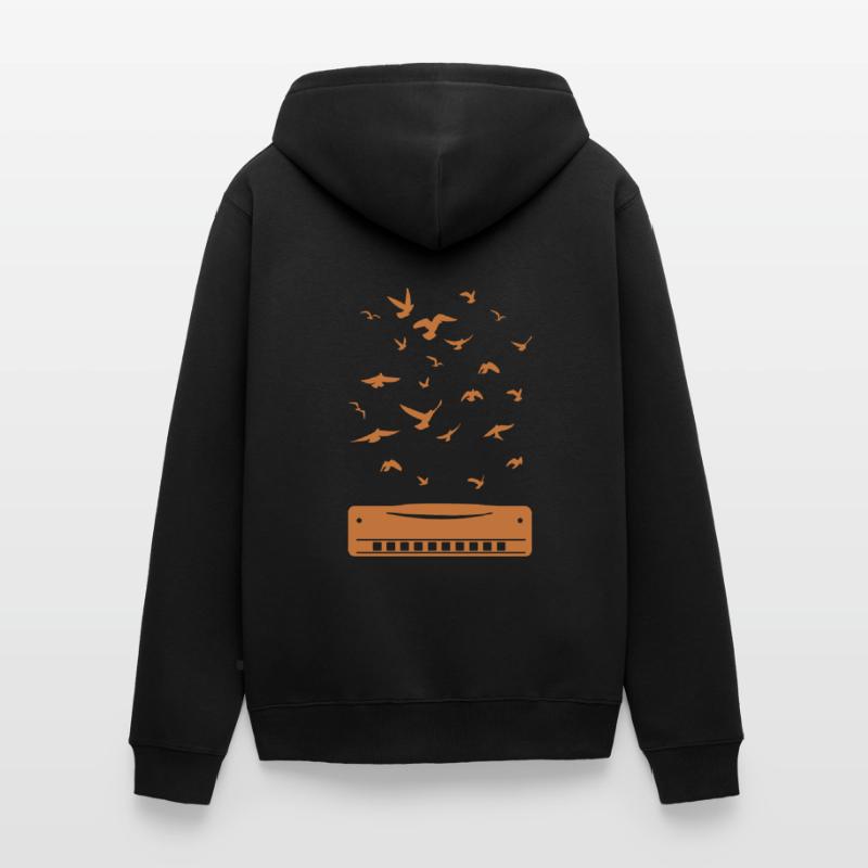 Harmonica Musician Harmonica Player Harmonica Inst Unisex Premium Bio Zip Hoodie