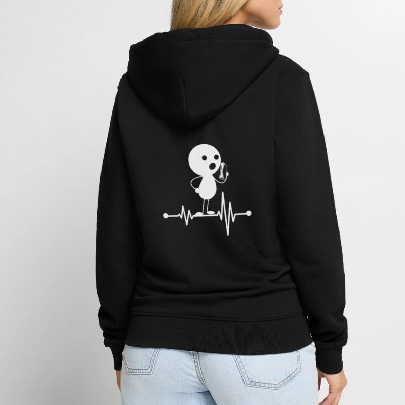 Harmonica Musician Harmonica Player Harmonica Hear Unisex Premium Bio Zip Hoodie