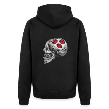 Rugby Game Rugby Lover Rugby Player - Unisex Premium Organic Zip Hoodie - black - Back - Nico (187cm)