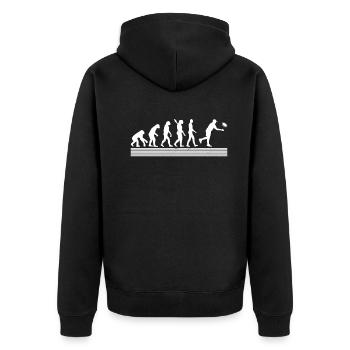 Disc Golf Disc Golfer Evolution joueur de disc golf - Veste à capuche bio Premium Unisexe - noir - Dos - Nico (187cm)