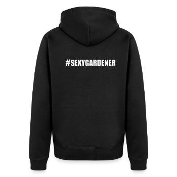 Hobby Jardinier Paysagiste Paysagiste - #SexyGarde - Veste à capuche bio Premium Unisexe - noir - Dos - Nico (187cm)
