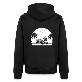 Jetski jet ski Jetski Lover Jetskiing Jetski Racin - Veste à capuche bio Premium Unisexe - noir - Dos - Nico (187cm)