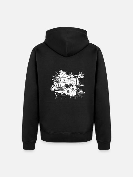 Sewing Lover Sewing Machine - Unisex Premium Bio Zip Hoodie - Schwarz