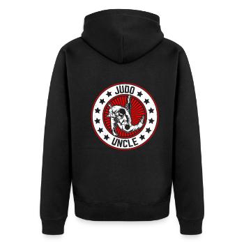 Judo Oncle Judo Combattant Judo Arts Martiaux Judoka - Veste à capuche bio Premium Unisexe - noir - Dos - Nico (187cm)