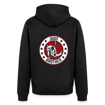 Judo Frère Judo Combattant Judo Arts Martiaux Judoka - Veste à capuche bio Premium Unisexe - noir - Dos - Nico (187cm)
