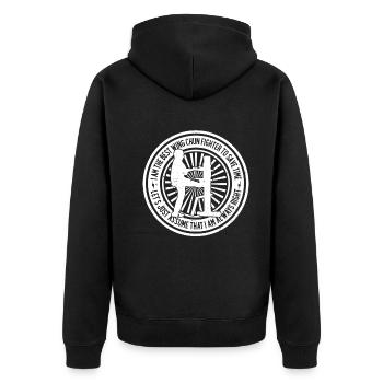 Je suis le meilleur combattant de Wing Chun - Veste à capuche bio Premium Unisexe - noir - Dos - Nico (187cm)