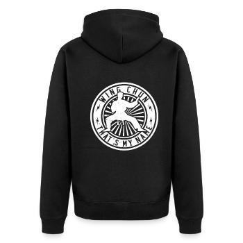Wing Chun c’est mon jeu - Wing Chun Lover - Veste à capuche bio Premium Unisexe - noir - Dos - Nico (187cm)