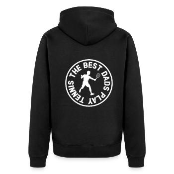 Les meilleurs papas jouent au tennis - Tennis Daddy Tennis Pl - Veste à capuche bio Premium Unisexe - noir - Dos - Nico (187cm)