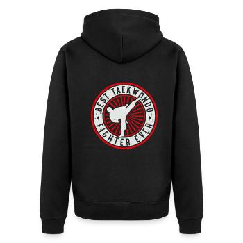 Meilleur combattant de taekwondo de tous les temps - Taekwondo Martial Ar - Veste à capuche bio Premium Unisexe - noir - Dos - Nico (187cm)