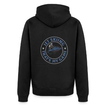 Le jetski c’est mon jeu - Jetski Lover Jetski Rid - Veste à capuche bio Premium Unisexe - noir - Dos - Nico (187cm)