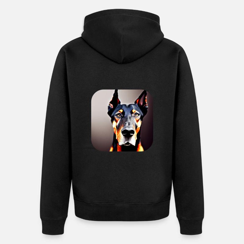 Doberman - Veste à capuche bio Premium Unisexe - noir