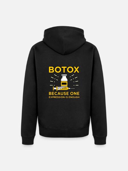 Botox - Unisex Premium Bio Zip Hoodie - Schwarz