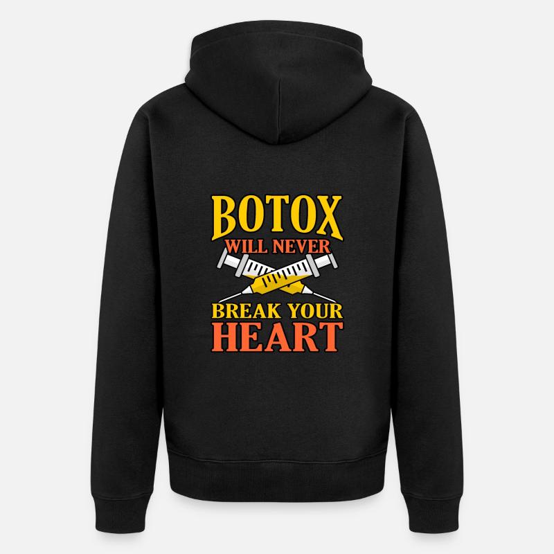 Botox - Unisex Premium Bio Zip Hoodie - Schwarz