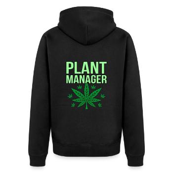 Cannabis - Veste à capuche bio Premium Unisexe - noir - Dos - Nico (187cm)