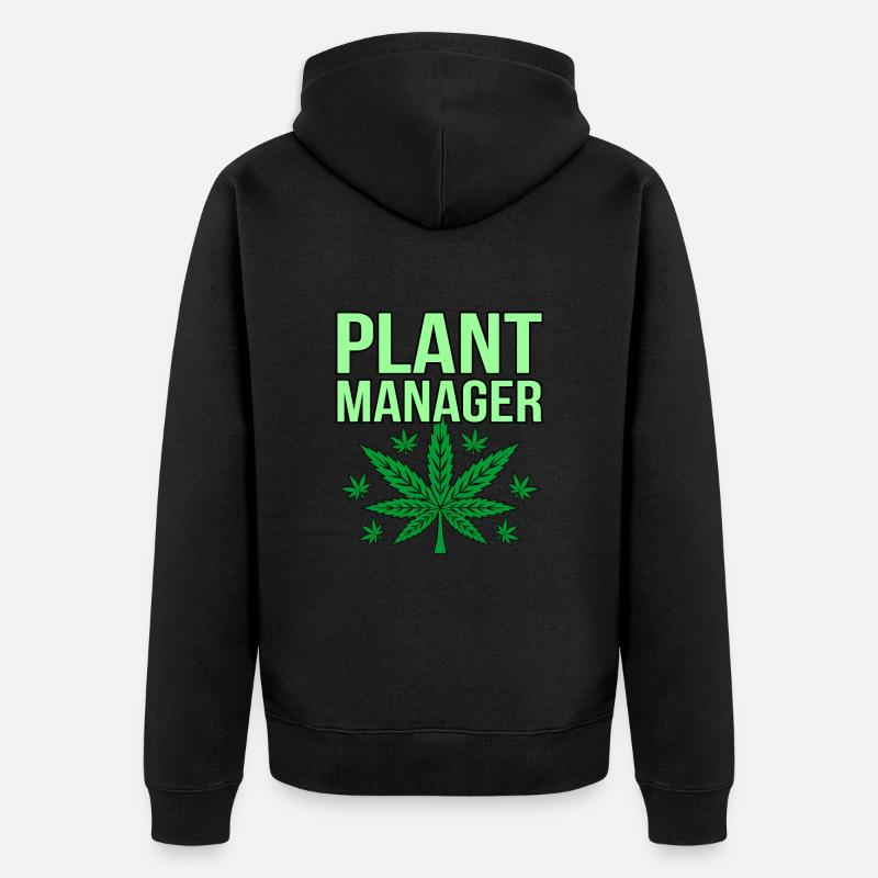 Cannabis - Veste à capuche bio Premium Unisexe - noir