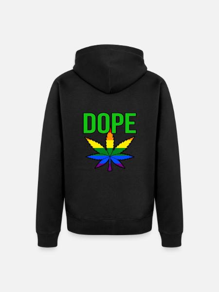 Cannabis - Unisex Premium Organic Zip Hoodie - black