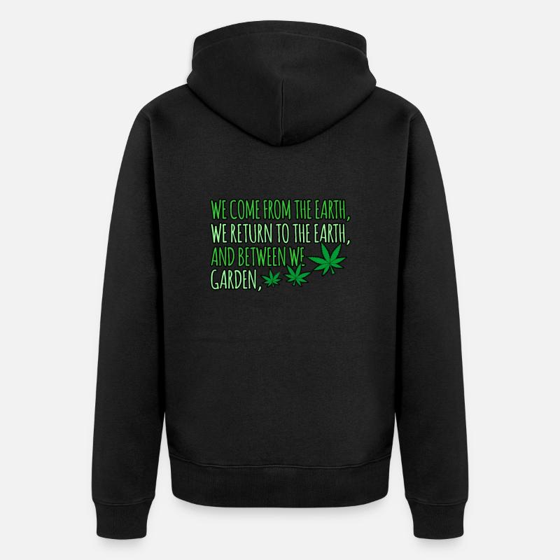 Cannabis - Veste à capuche bio Premium Unisexe - noir