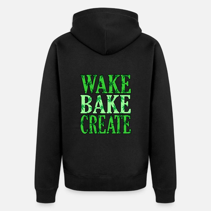 Cannabis - Veste à capuche bio Premium Unisexe - noir