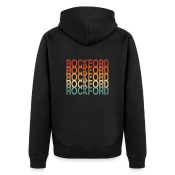 Rockford - Veste à capuche bio Premium Unisexe - noir - Dos - Nico (187cm)
