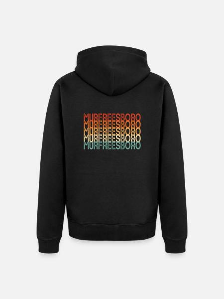 Murfreesboro - Unisex Premium Organic Zip Hoodie - black