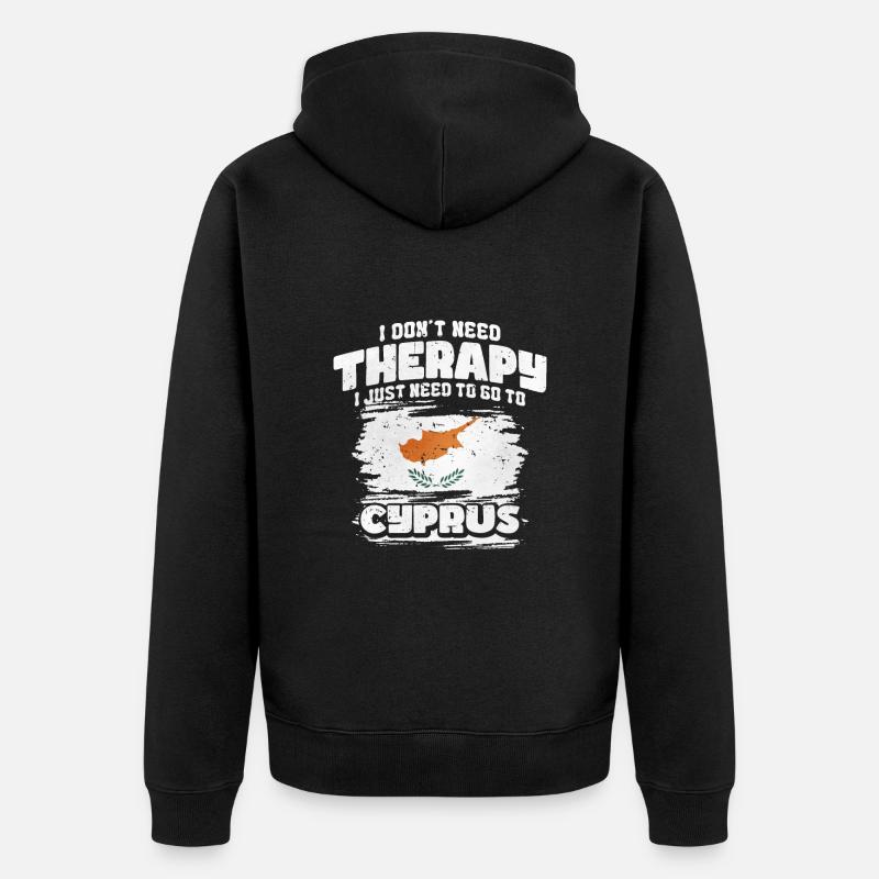 Chypre - Veste à capuche bio Premium Unisexe - noir