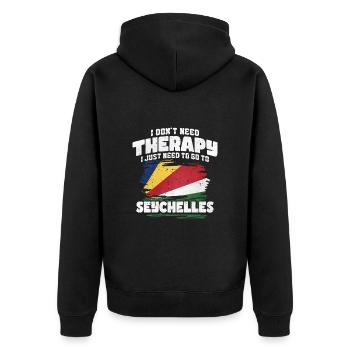 Seychelles - Veste à capuche bio Premium Unisexe - noir - Dos - Nico (187cm)