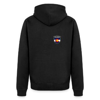 Colorado - Veste à capuche bio Premium Unisexe - noir - Dos - Nico (187cm)
