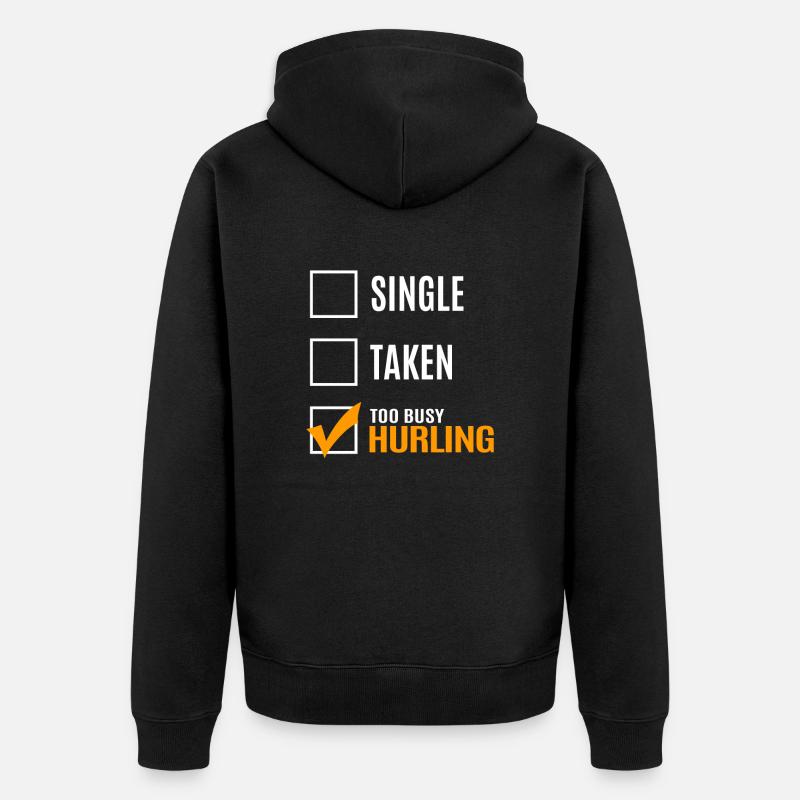 Schleudern - Unisex Premium Bio Zip Hoodie - Schwarz