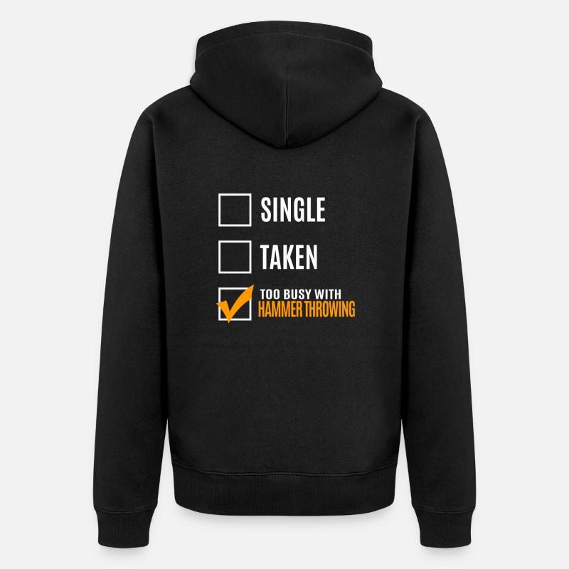 Lancer de marteau - Veste à capuche bio Premium Unisexe - noir