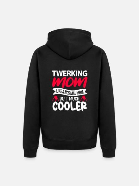 Twerking - Unisex Premium Organic Zip Hoodie - black