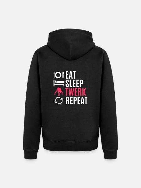 Twerking - Unisex Premium Bio Zip Hoodie - Schwarz