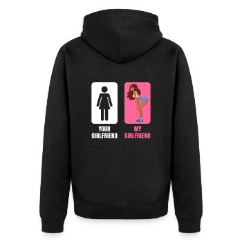 Twerkende Freundin - Veste à capuche bio Premium Unisexe - noir - Dos - Nico (187cm)