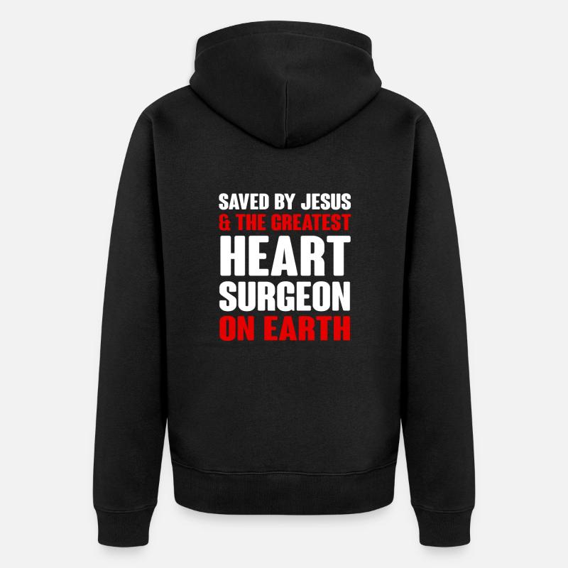 Opération Cœur Cadeau - Veste à capuche bio Premium Unisexe - noir