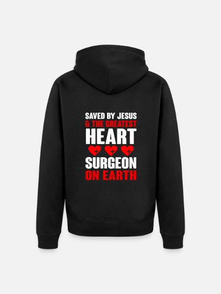 Operation Heart Gift - Unisex Premium Organic Zip Hoodie - black