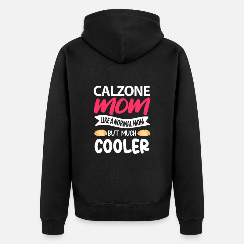 Calzone Pizza Cadeau - Veste à capuche bio Premium Unisexe - noir