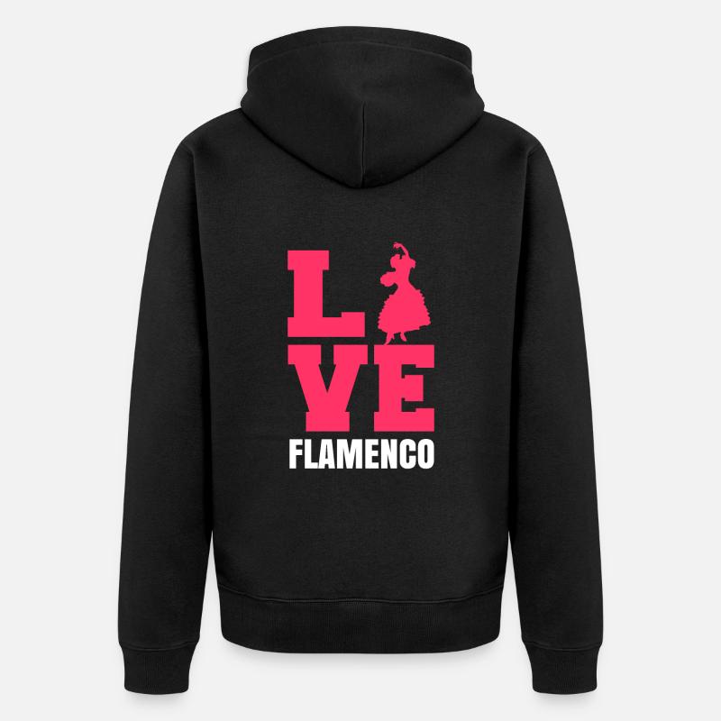 Flamenco - Veste à capuche bio Premium Unisexe - noir
