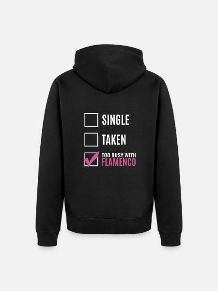 Flamenco - Unisex Premium Organic Zip Hoodie - black