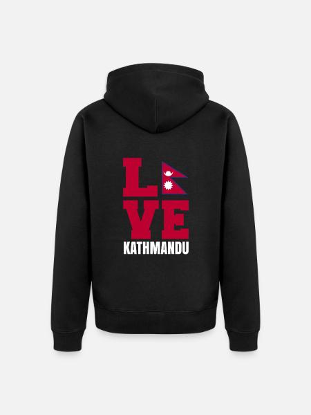 Kathmandu - Unisex Premium Organic Zip Hoodie - black