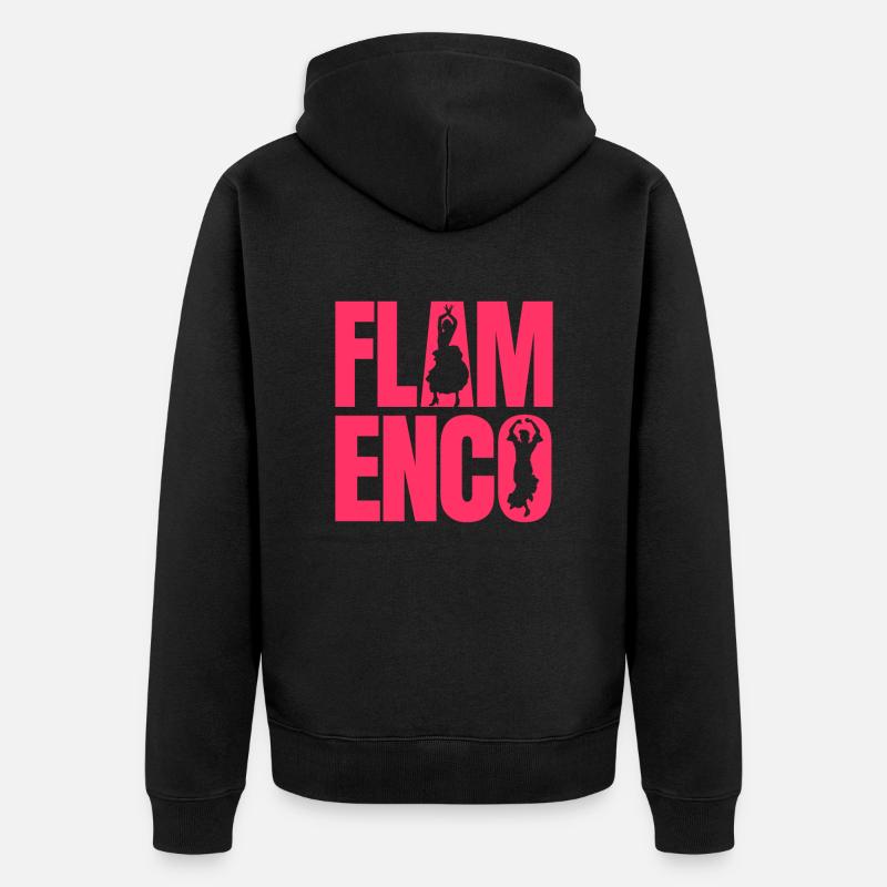Flamenco - Veste à capuche bio Premium Unisexe - noir