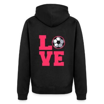 Football féminin - Veste à capuche bio Premium Unisexe - noir - Dos - Nico (187cm)