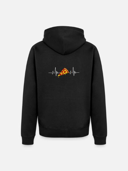 Pizza - Veste à capuche bio Premium Unisexe - noir