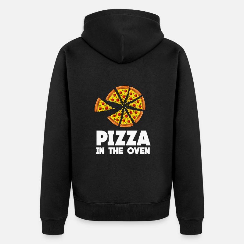 Pizza - Veste à capuche bio Premium Unisexe - noir