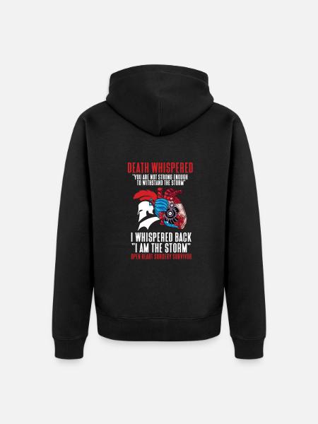 Operation Heart Gift - Unisex Premium Organic Zip Hoodie - black