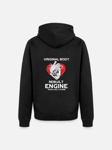 Operation Heart Gift - Unisex Premium Organic Zip Hoodie - black