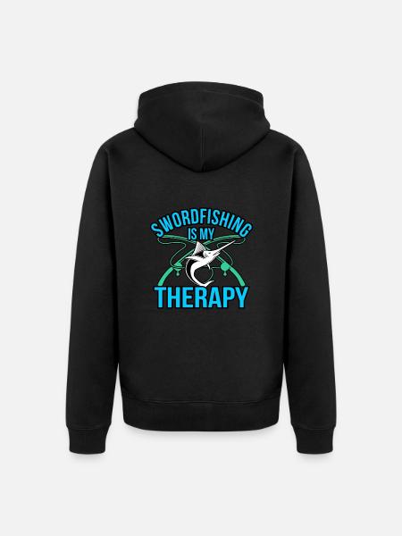 Schwertfisch - Unisex Premium Bio Zip Hoodie - Schwarz
