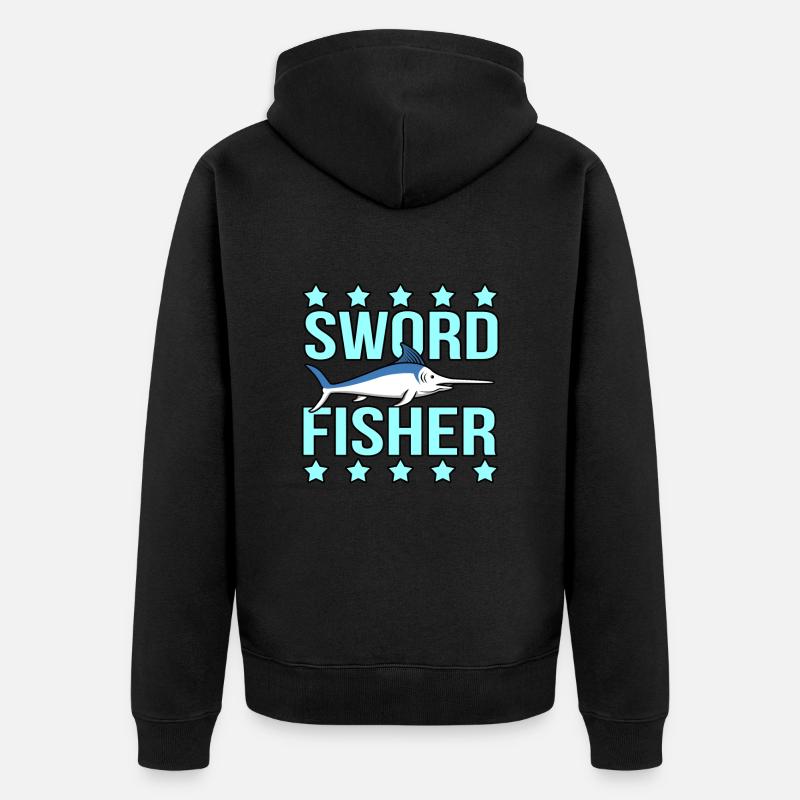 Espadon - Veste à capuche bio Premium Unisexe - noir