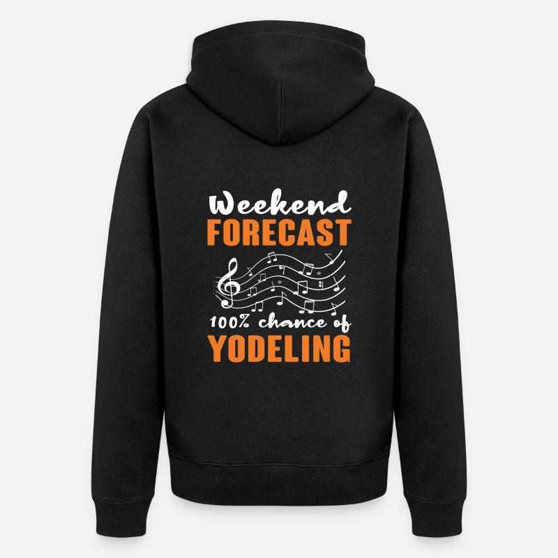 Iodler - Veste à capuche bio Premium Unisexe - noir