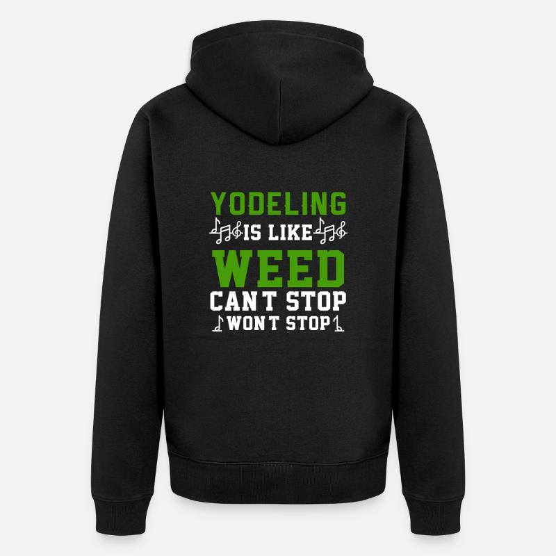 Iodler - Veste à capuche bio Premium Unisexe - noir